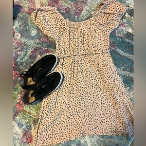 Pink Rose - Leopard Print Summer Dress